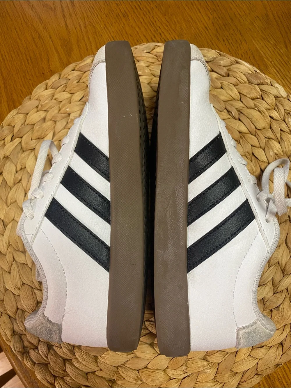 adidas Kids White Black & Cream Lifestyle Sneakers